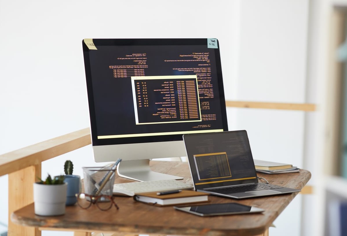 wordpress code laptop