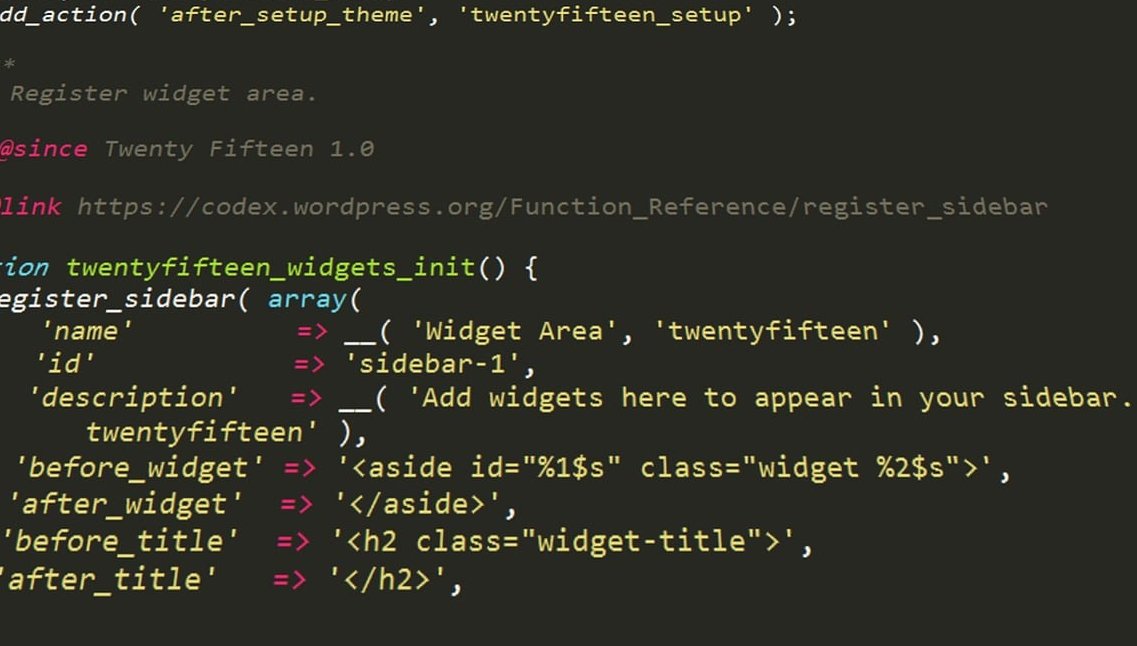 wordpress code laptop